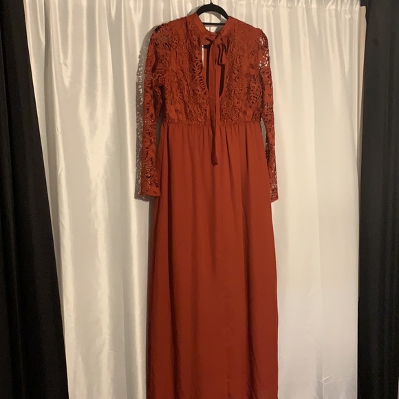 ASOS Maternity Dress long sleeve lace top size 10 - Picture 8 of 10